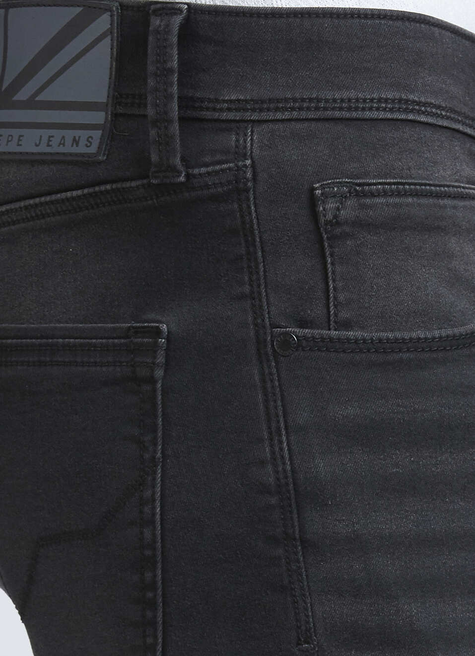 Danial Black Low Rise Tapered Jeans, , large image number 4