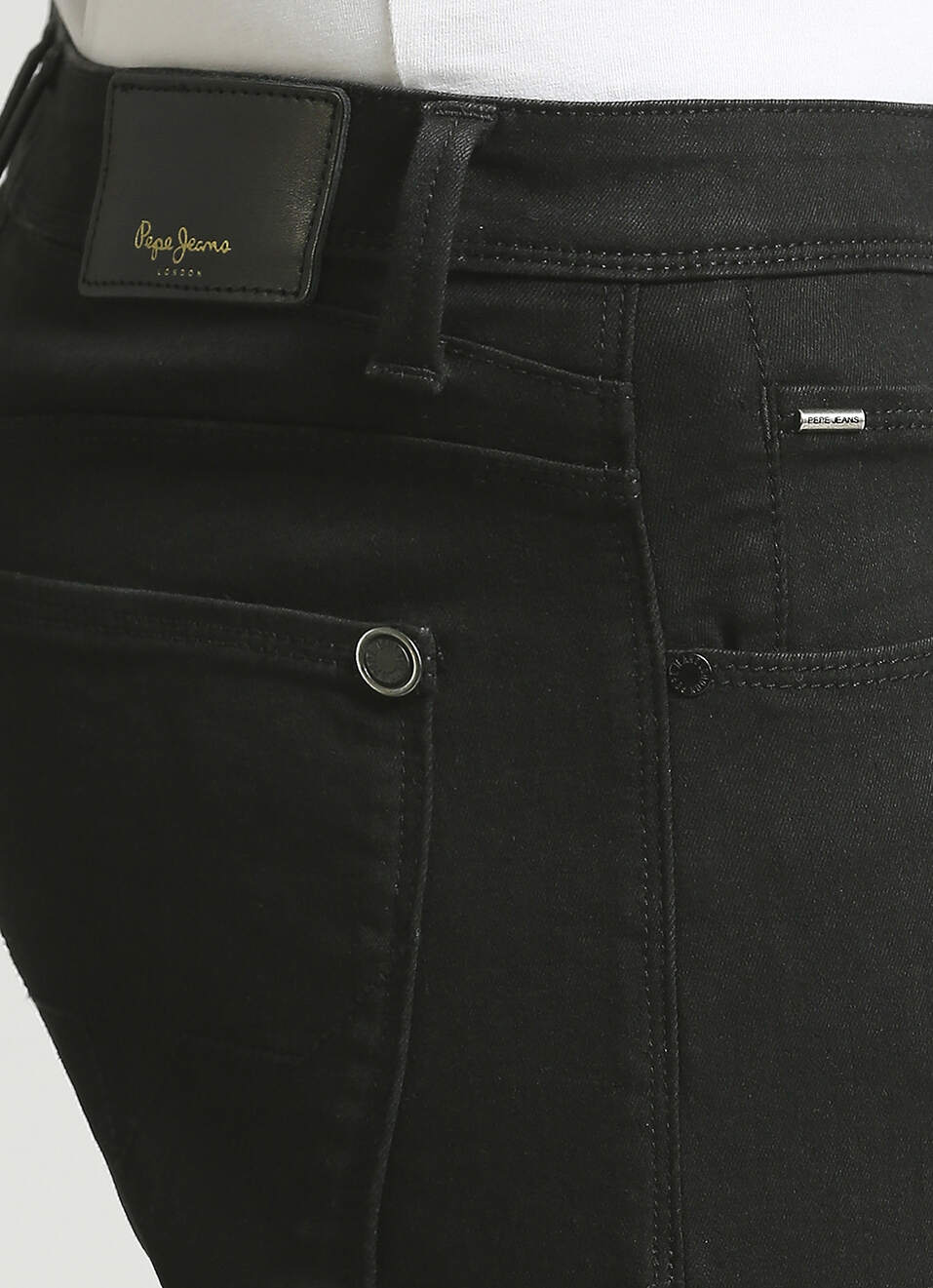 Vapour Black Mid Waist Powerflex Jeans, , large image number 4