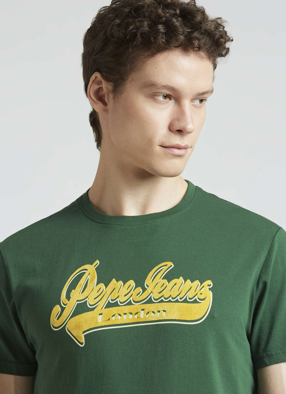 Green Graphic Print Short Sleeve T-shirt, , large image number 4