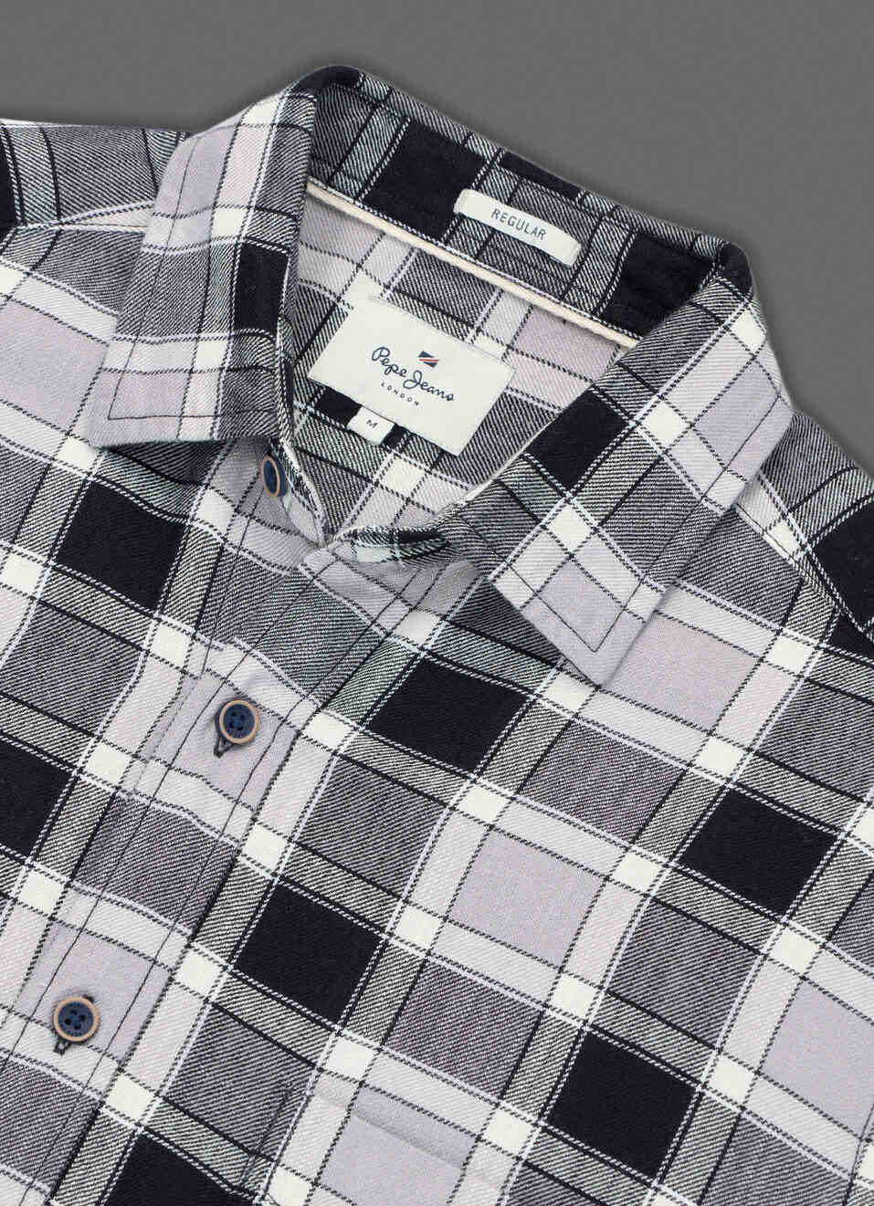 Men Black Checked Long Sleeve Shirt, , large image number 3