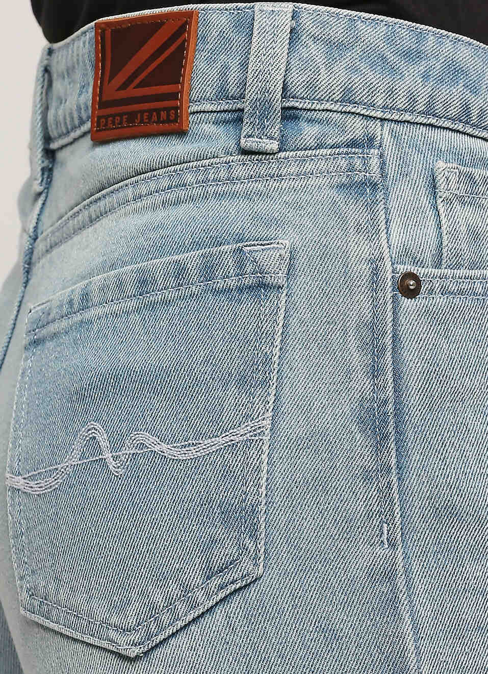 Wide Leg Loose Fit High Waist Jeans, , large image number 4
