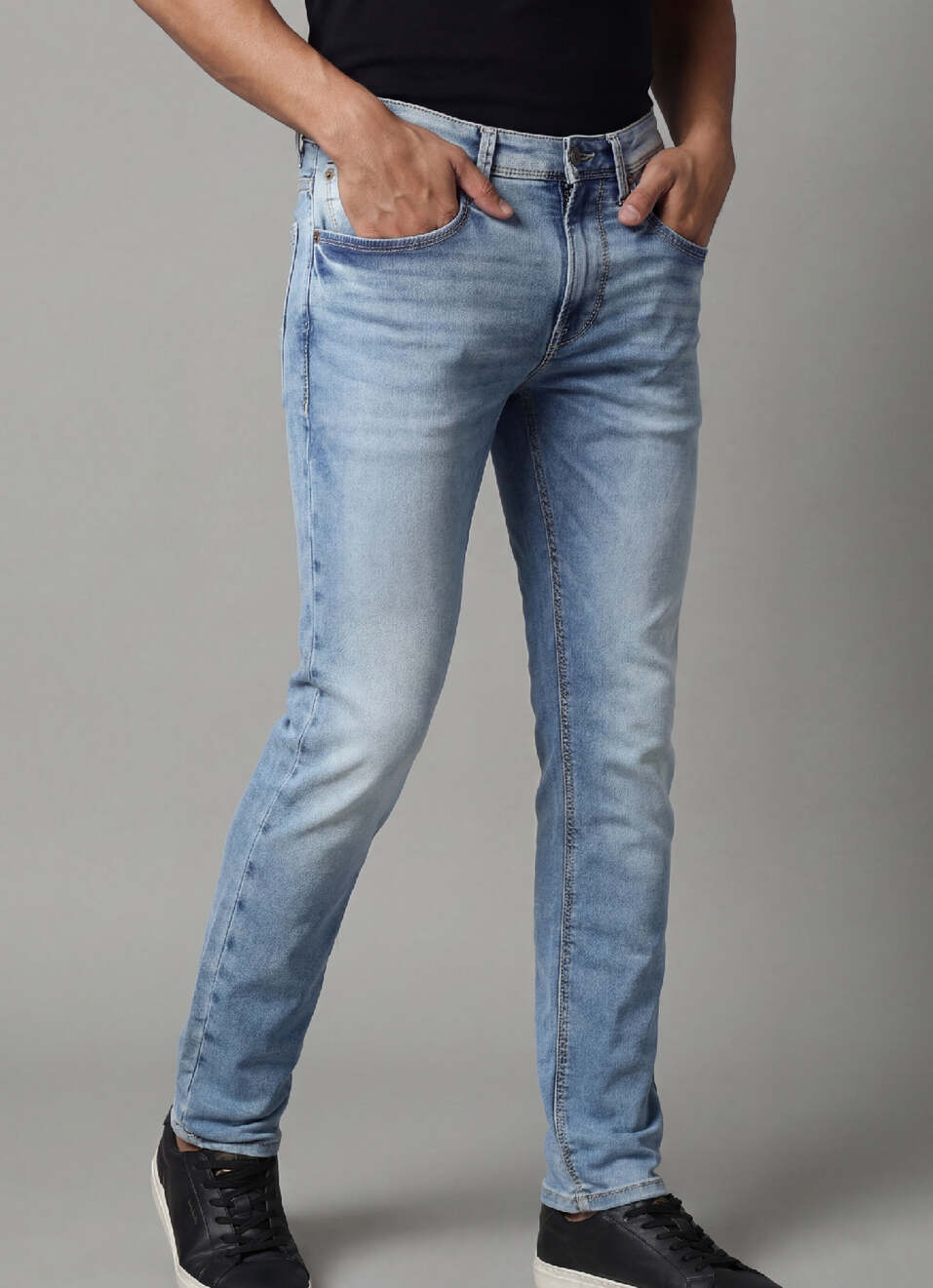 Chinox Blue Mid Waist Gymindigo Jeans, , large image number 0