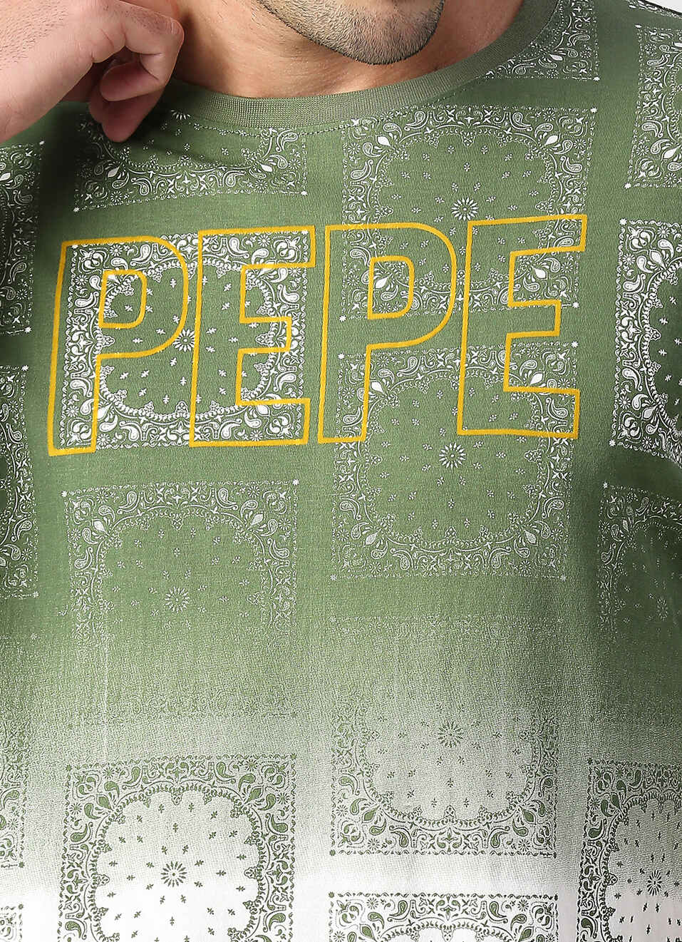 FELIX SR bandana ombre printed tee, , large image number 4
