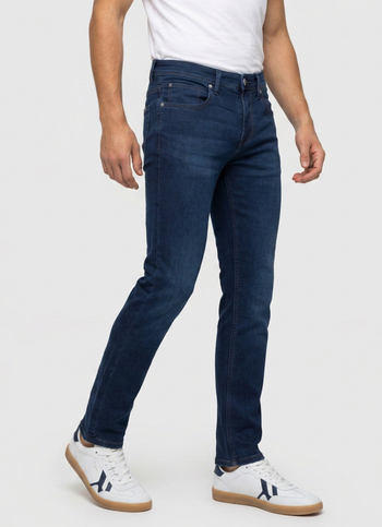 Men Blue Slim Fit Mid Rise Stretchable Jeans