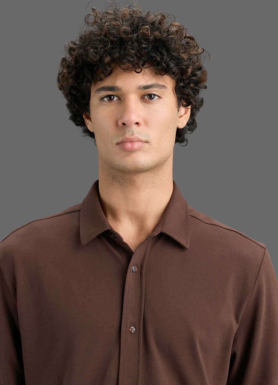 Men Brown Solid Shirt, , large image number 4