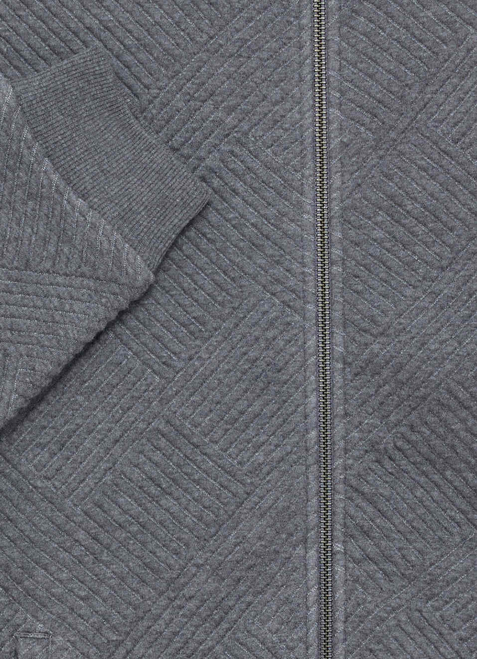Men Grey Solid Full Sleeve Sweatshirt, , large image number 7