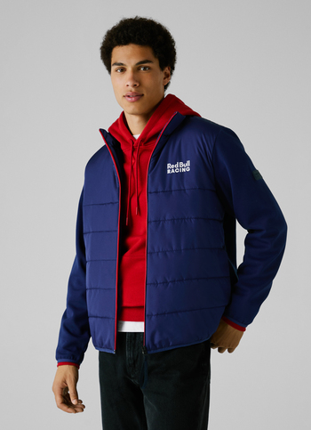 Red Bull Racing X Pepe Jeans Blue Hybrid Padded Jacket