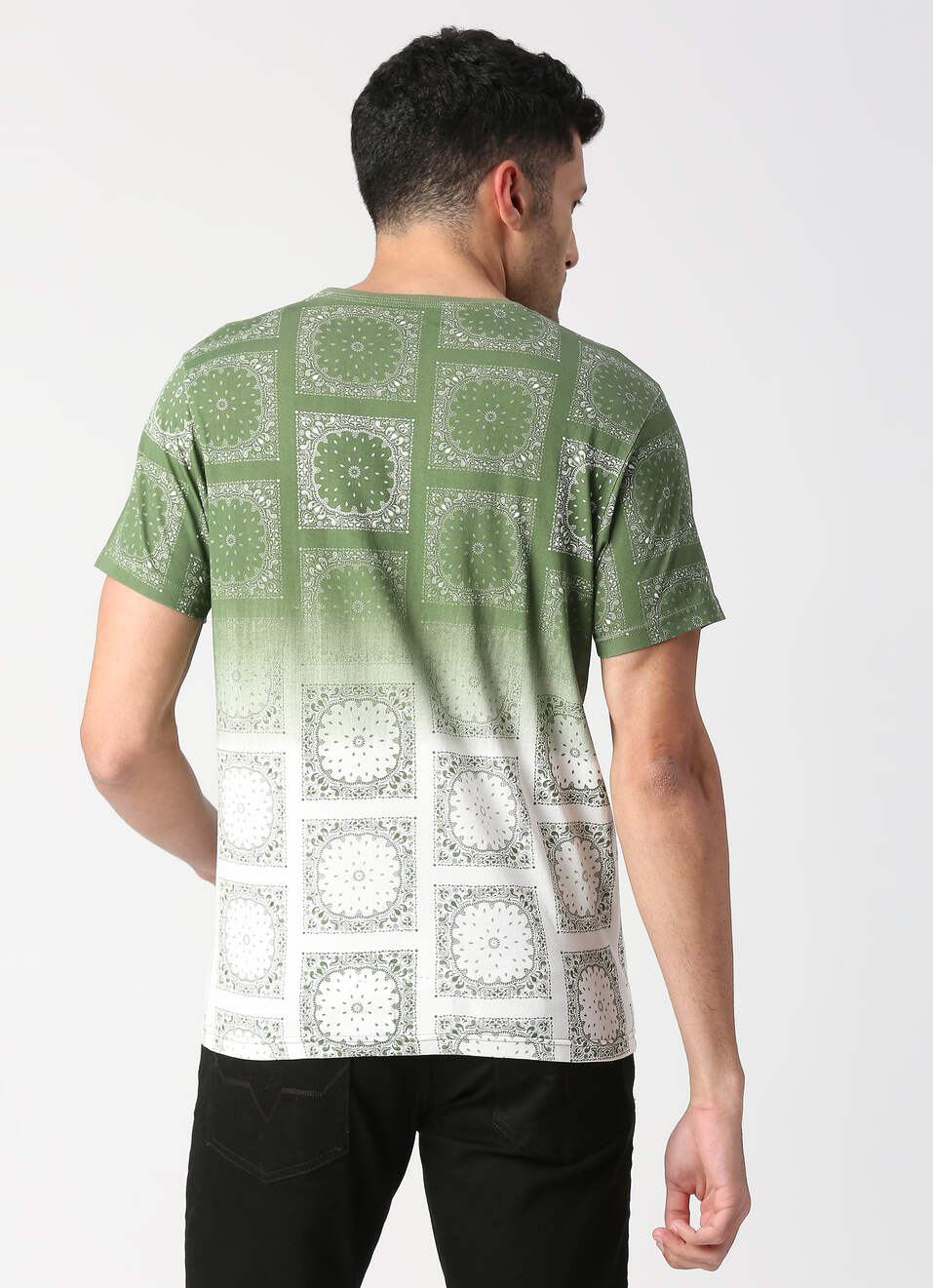 FELIX SR bandana ombre printed tee, , large image number 2