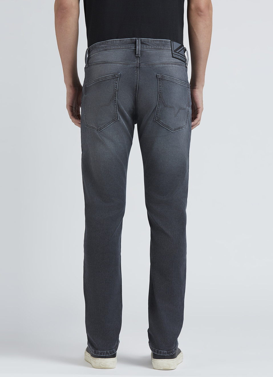 Danial Grey Low Rise Tapered Jeans, , large image number 3