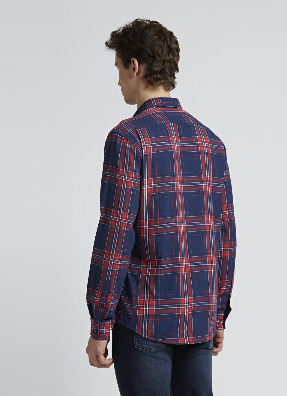 Blue And Red Check Full Sleeve Shirt, , large image number 2