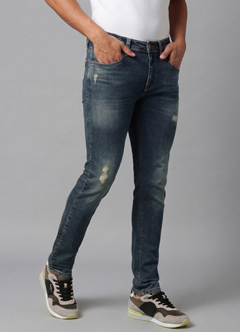 Tapered Vapour Blue Low Waist Slim Fit Jeans