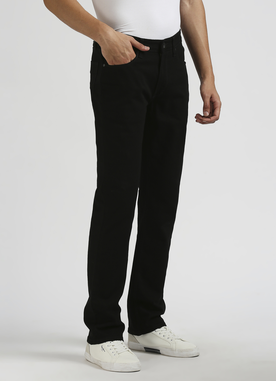 Vapour Dark Blue Mid Rise Slim Fit Jeans, , large image number 2