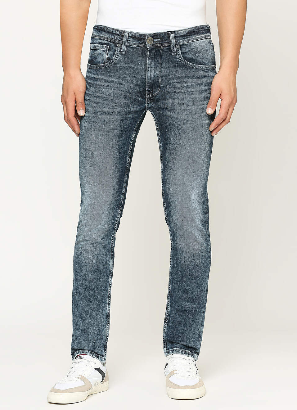Tapered Vapour Fit Low Waist Jeans, , large image number 2