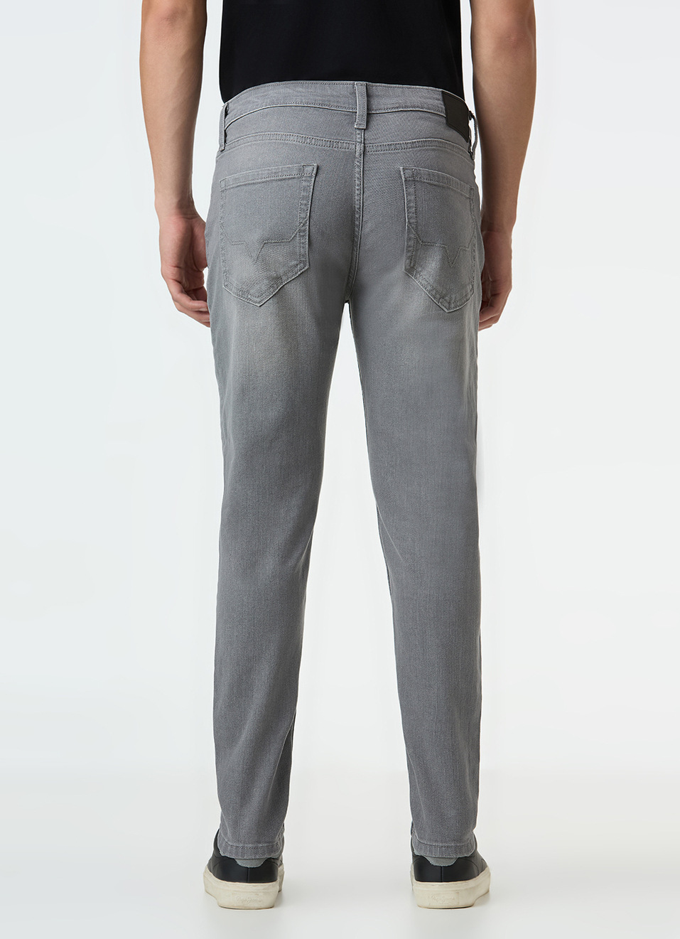 Men Grey Skinny Fit Ankle-length Stretchable Jeans, , large image number 3