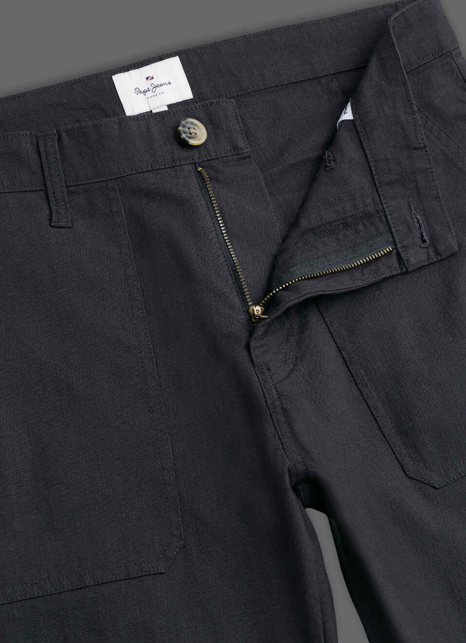 Men Black Straight Chinos, , large image number 6