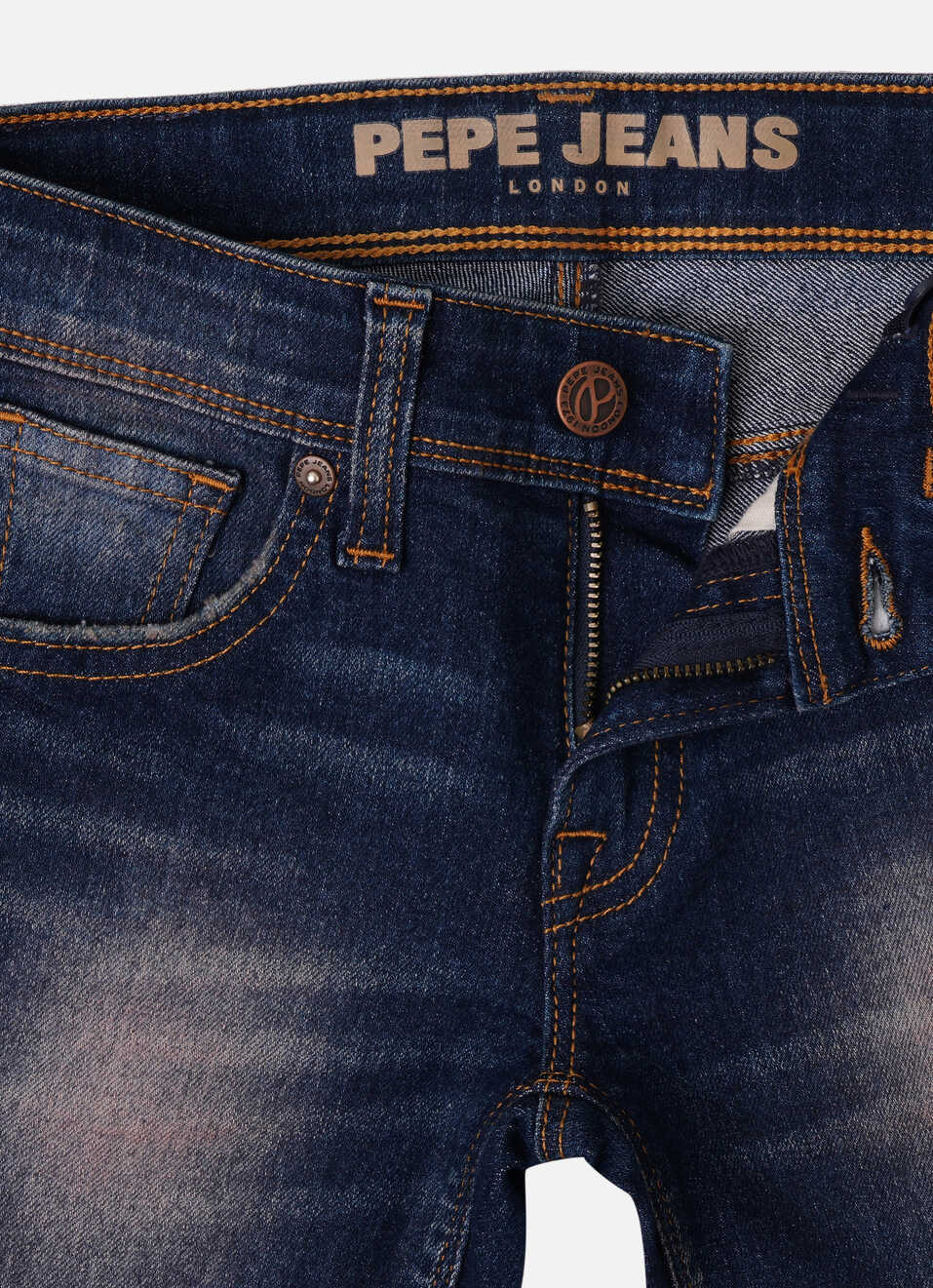 Boys Cashed Blue Mid Rise Slim Fit Jeans, , large image number 3