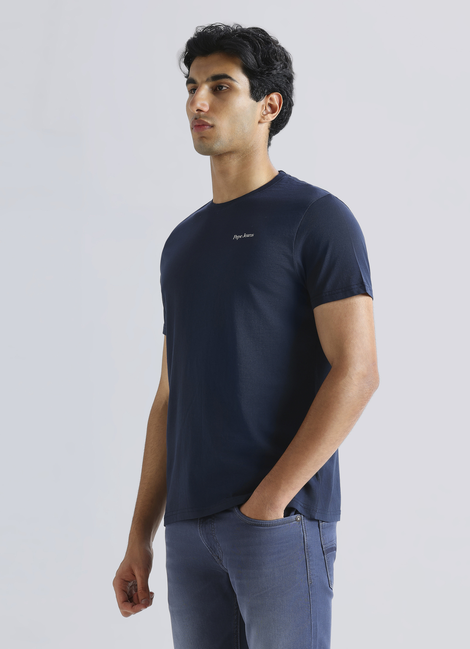 Blue  Graphic Print Short Sleeve T-shirt, , large image number 3