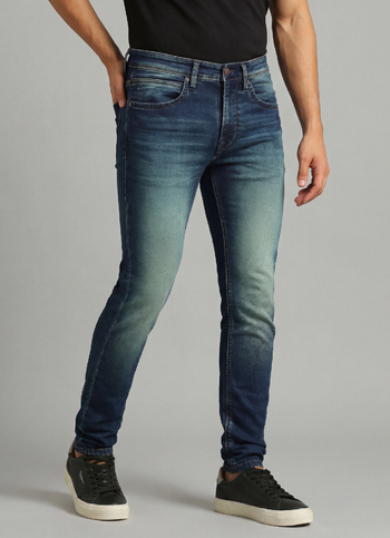 Chinox Dark Blue Mid Rise Skinny Fit Gymindigo Jeans