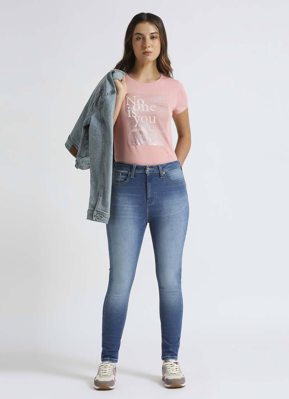 Dion Blue High Waist Powerflex Jeans, , large image number 0