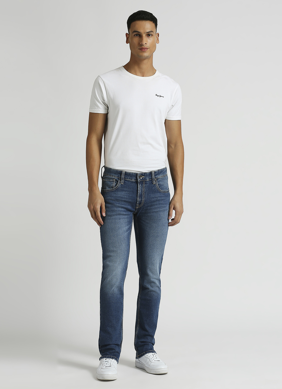 Vapour Mid Rise Slim Fit Jeans, , large image number 1