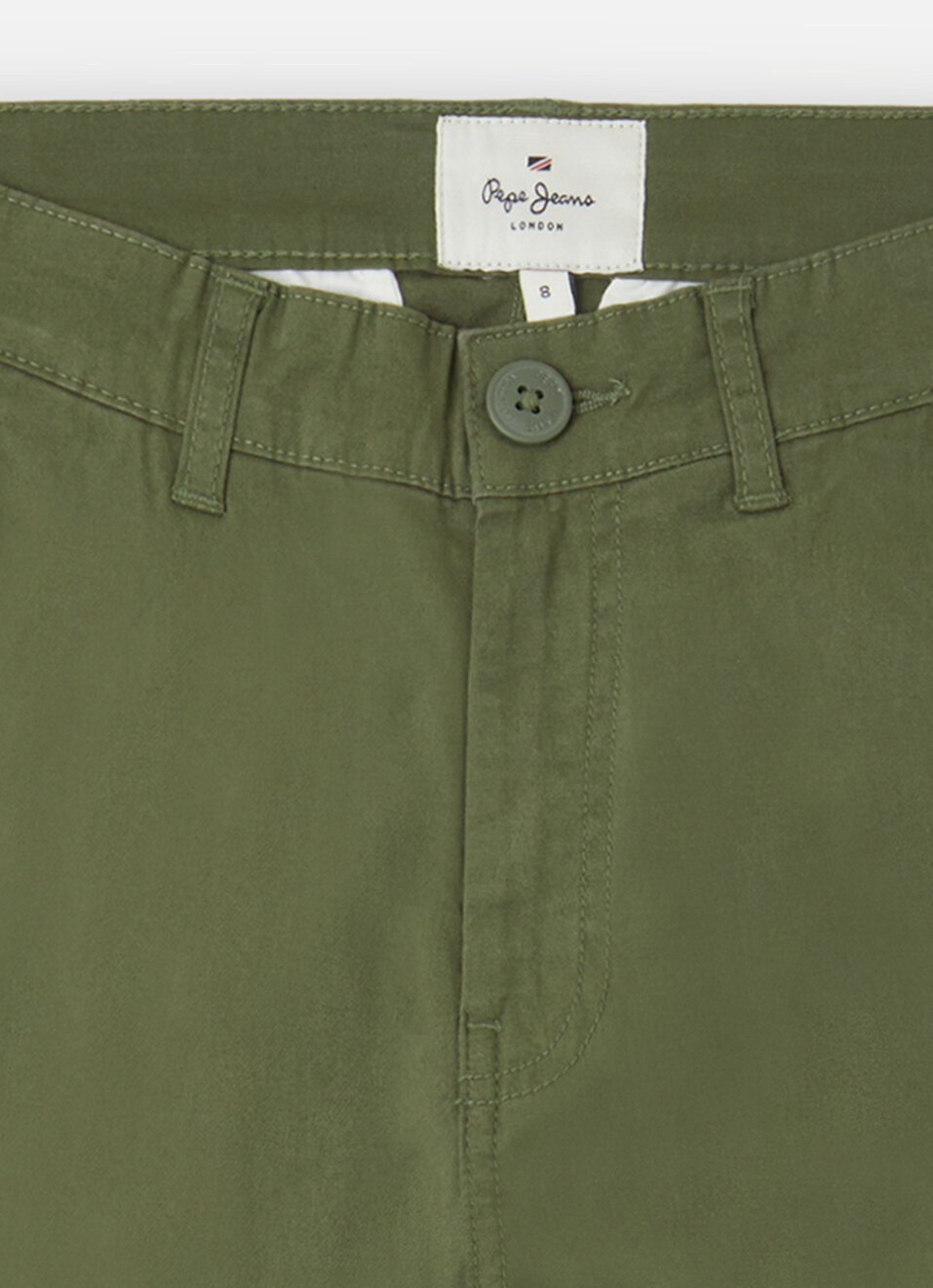 Boys Olive Ultra Light Cargo Pants, , large image number 2