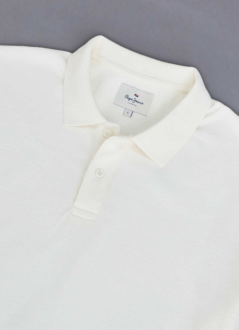 Men White Solid Short Sleeve Polo, , large image number 3