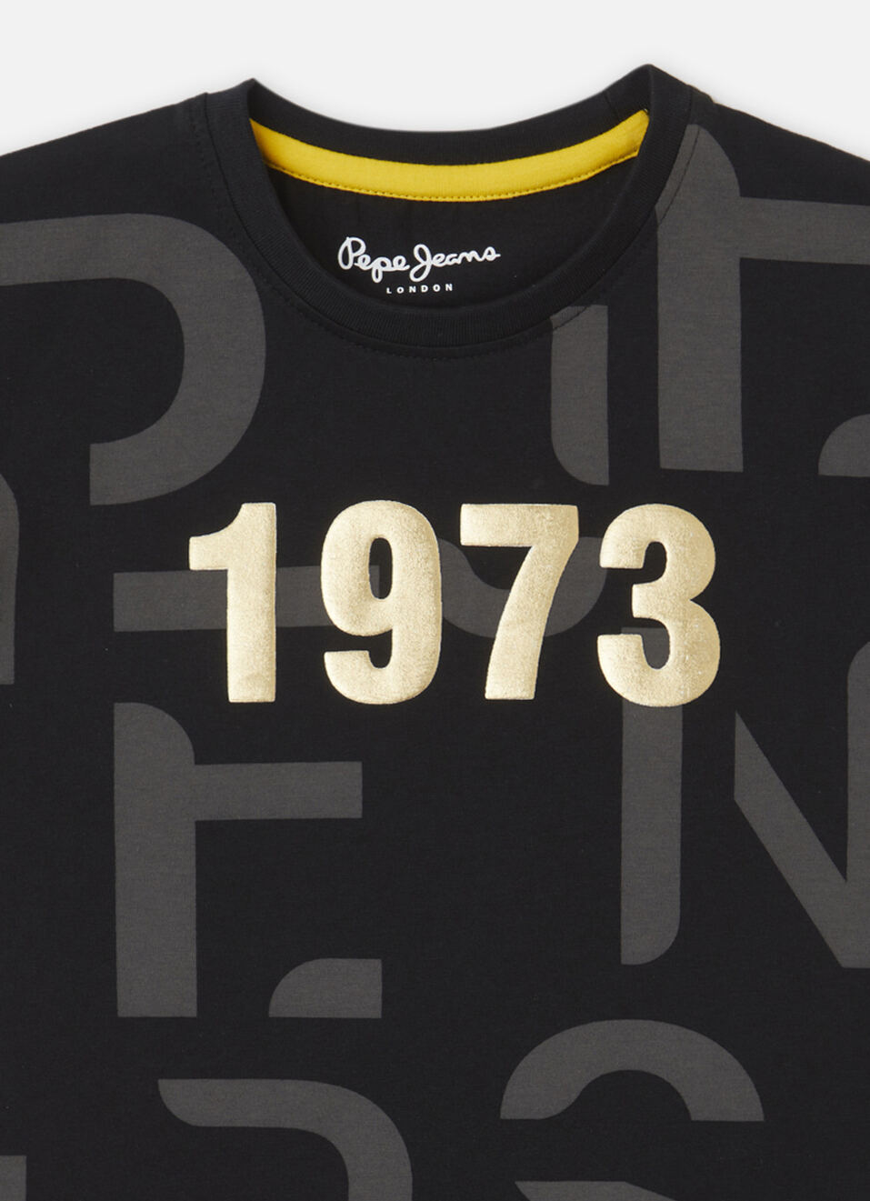 Boys Black Typographic Print Short Sleeve T-shirt, , large image number 2
