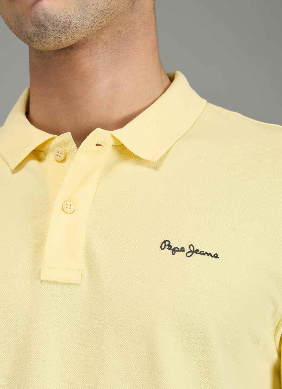 Men Yellow Solid Short Sleeves Polo, , large image number 6