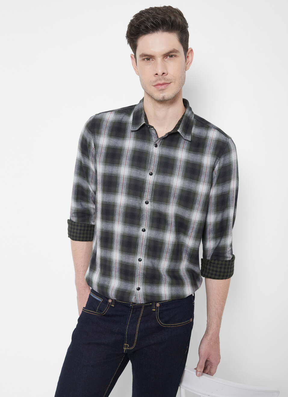 Ryder Yarn Dyed Reversible Double Cloth Shirt, , large image number 0