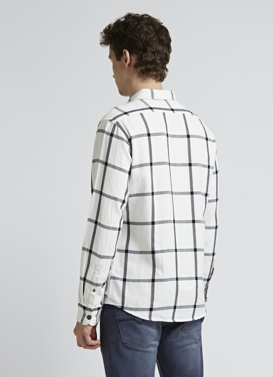 White Checks Full Sleeve Shirt, , large image number 2