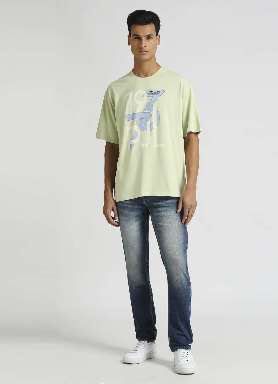 Green Graphic Print Short Sleeve Oversized T-shirt, , large image number 3