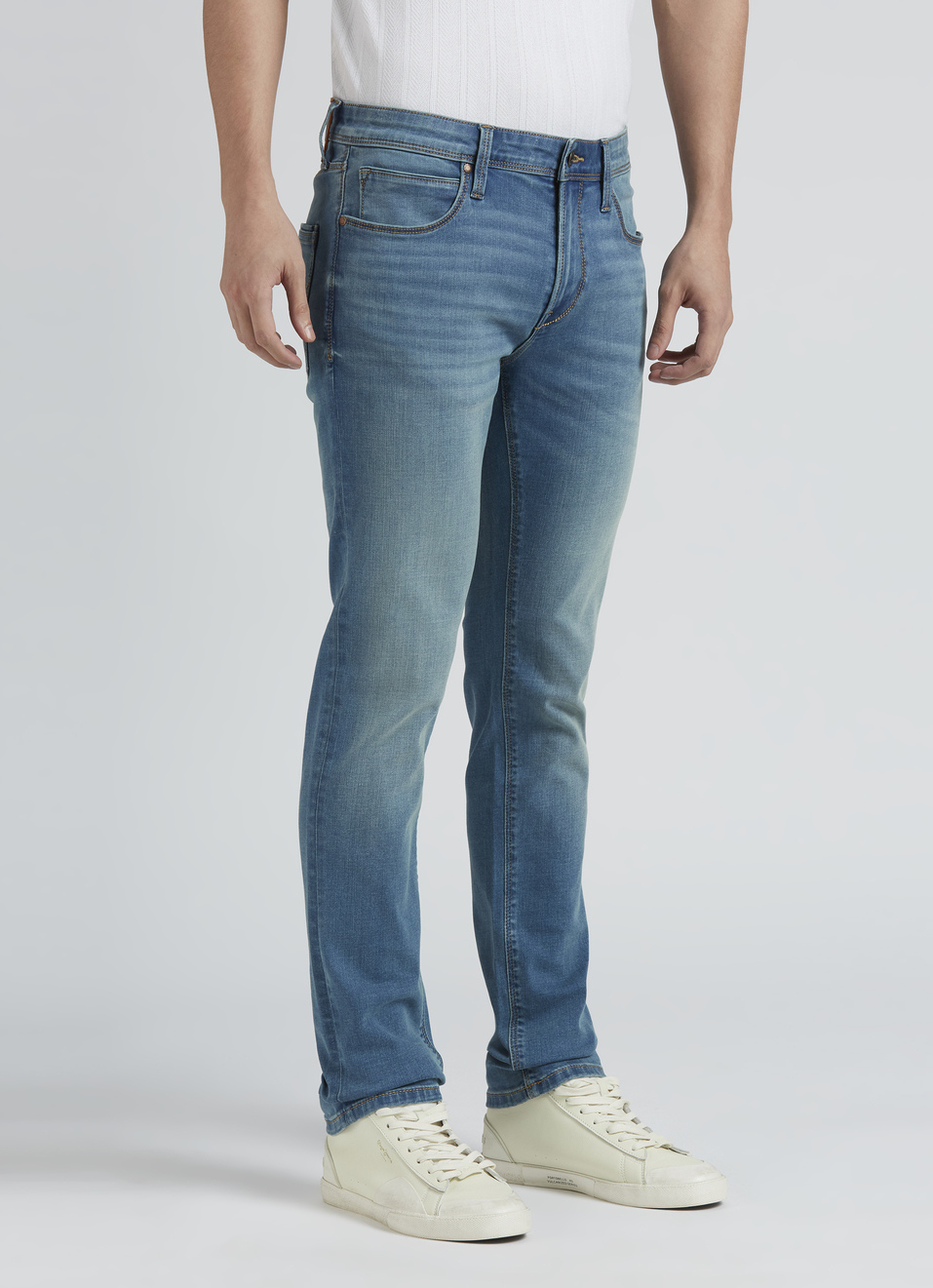 Scott Blue Low Rise Skinny Jeans, , large image number 3