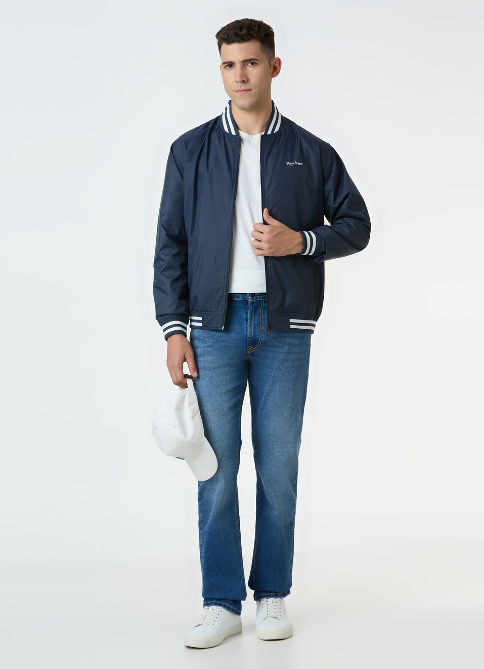 Men Navy Full Sleeve Lightweight Jacket, , large image number 5