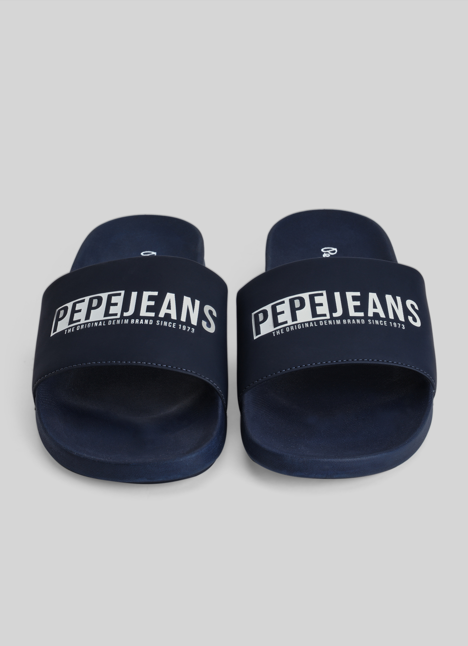 Navy Logo Printed Anti-skid Beach Slides, , large image number 2