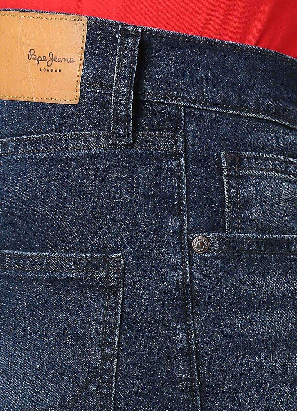 HOLBORNE Mid Rise Straight, Dark Blue Denim, , large image number 4