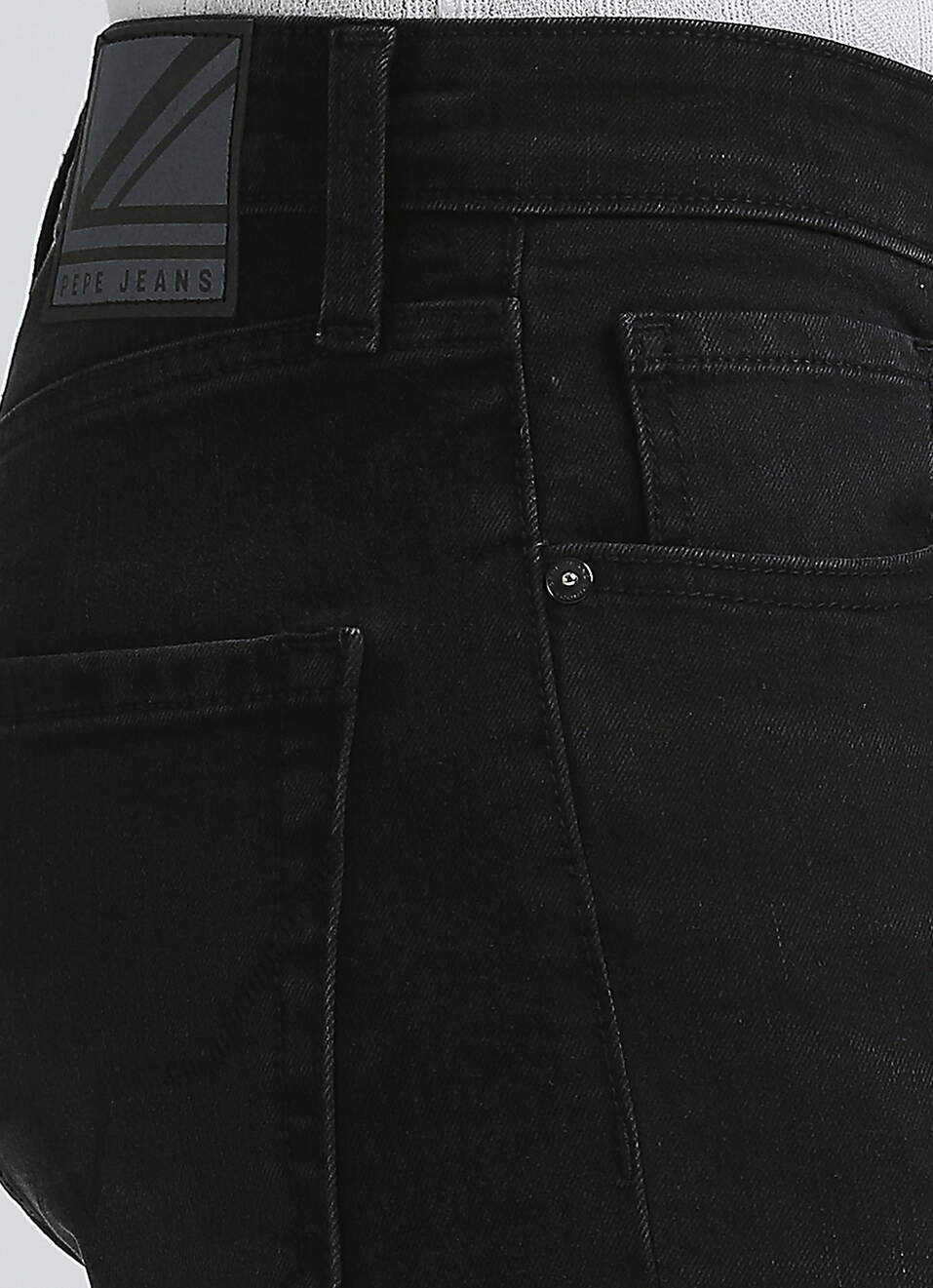 Men Black Mid Rise Straight Jeans, , large image number 4