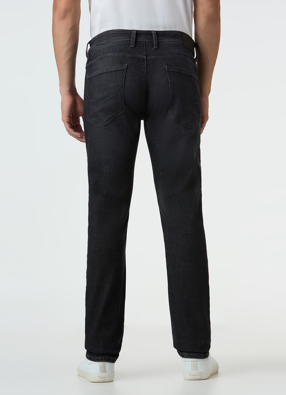 Men Black Mid Rise Slim Fit Stretchable Jeans, , large image number 3