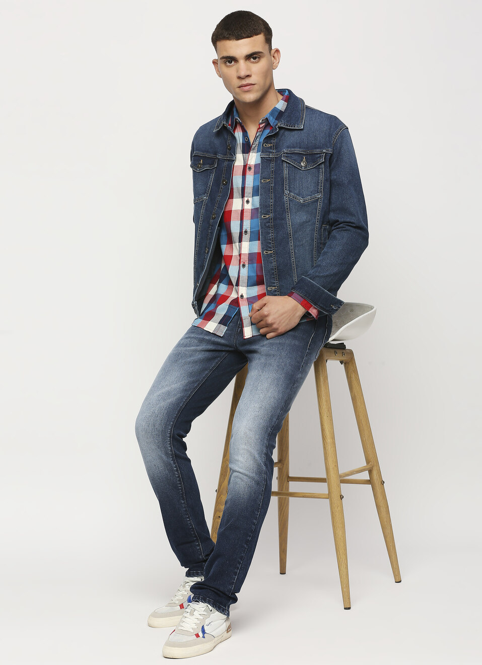 Blue Checks Long Sleeve Shirt, , large image number 5