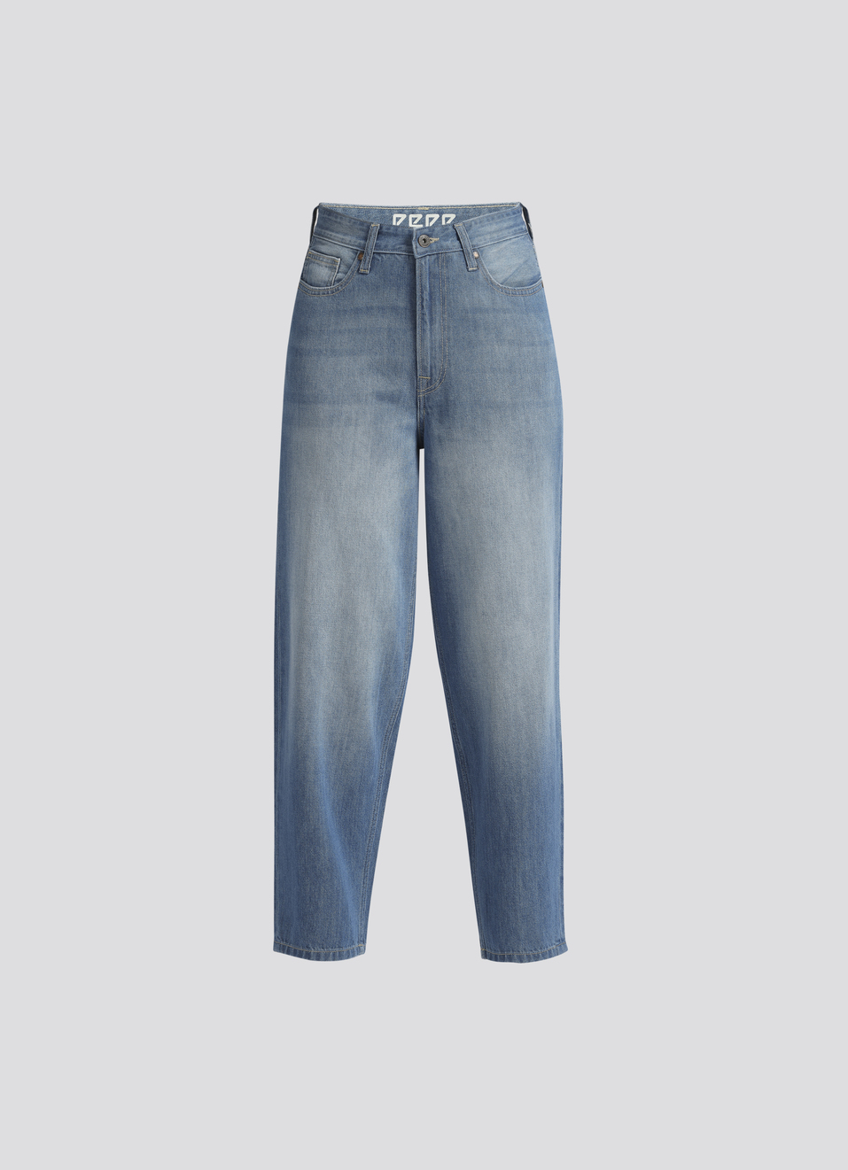 Blue High Waist Balloon Jeans, , large image number 6