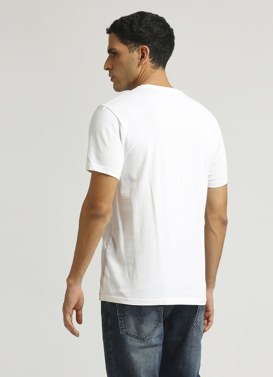 White Photographic Print Short Sleeve T-shirt, , large image number 2