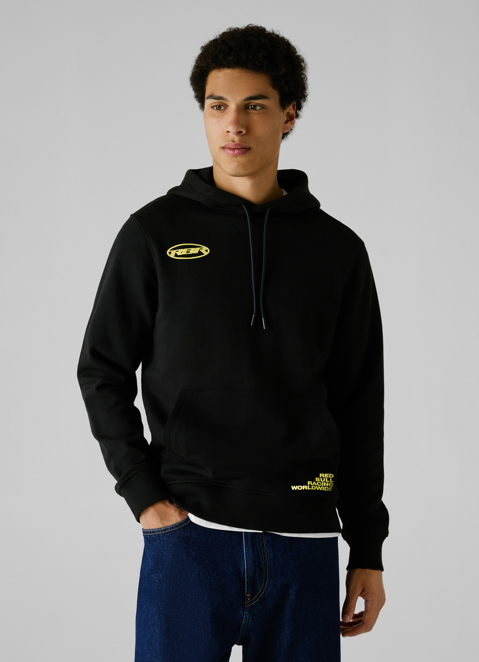 Red Bull Racing X Pepe Jeans Black Comfort Fit Hoodie, , large image number 1