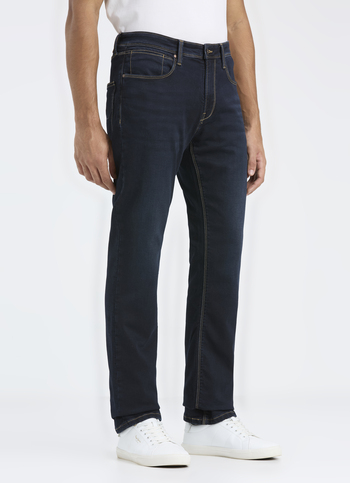 Men Blue Mid Rise Straight Fit Jeans