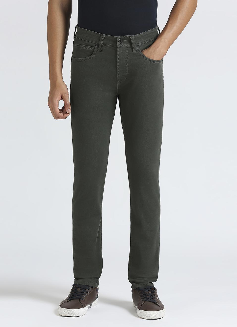 Chinox Olive Mid Waist Gymindigo Jeans, , large image number 2
