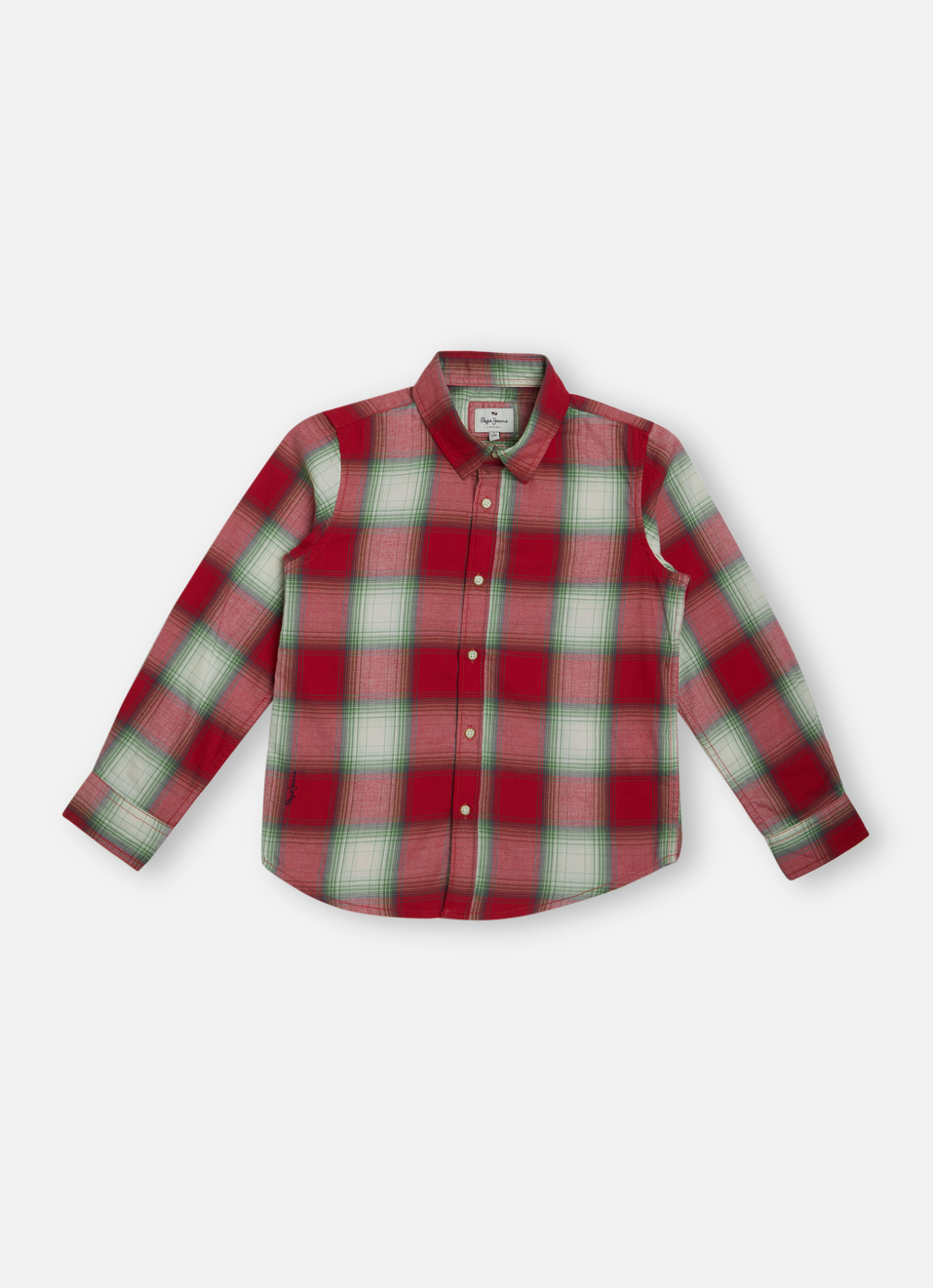 Boys Red Check Full Sleeve Shirt, , large image number 0