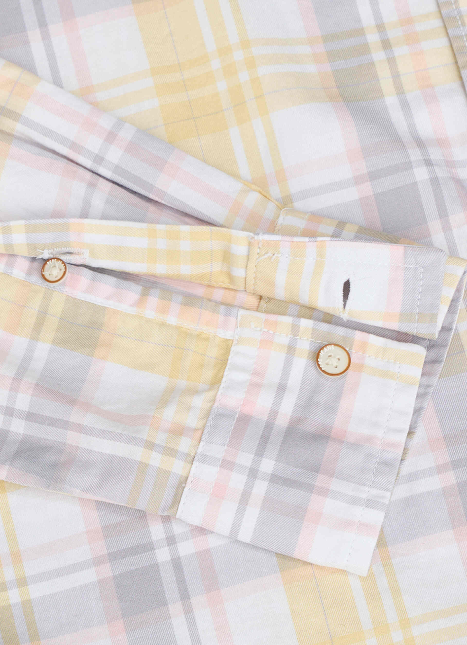 Men Yellow Checked Regular Fit Full Sleeve Casual Shirt, , large image number 8