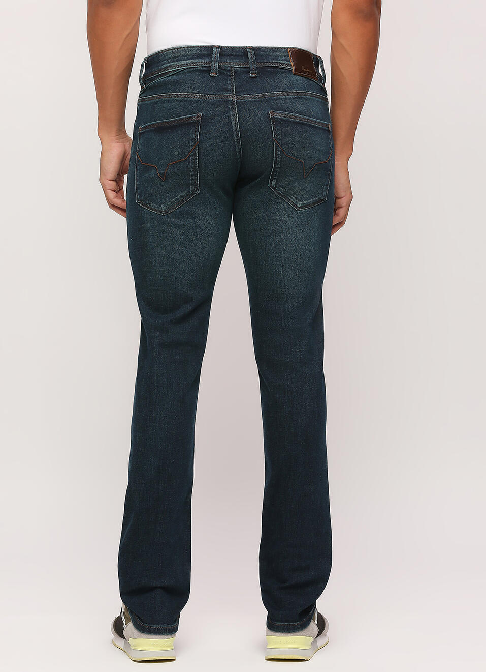 Vapour Blue Mid Waist Slim Fit Jeans, , large image number 3