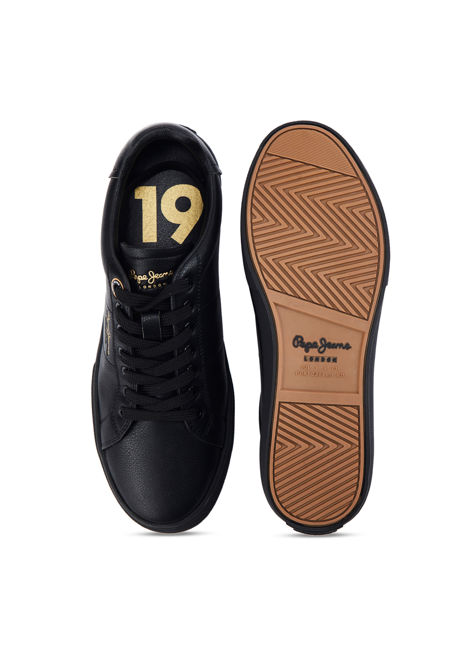 Black Low-cut Anti-skid Cupsole Sneakers, , large image number 4