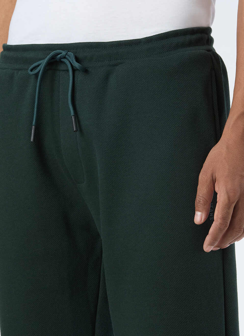 Men Green Mid Rise Straight Fit Sweatpant, , large image number 4
