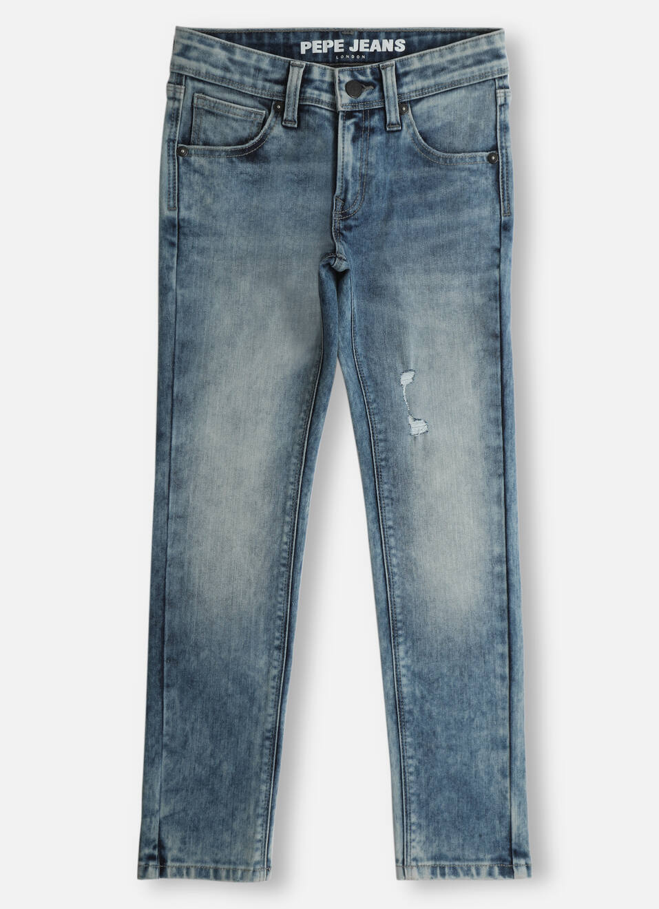Boys Cash Light Blue Mid Rise Slim Fit Jeans, , large image number 0