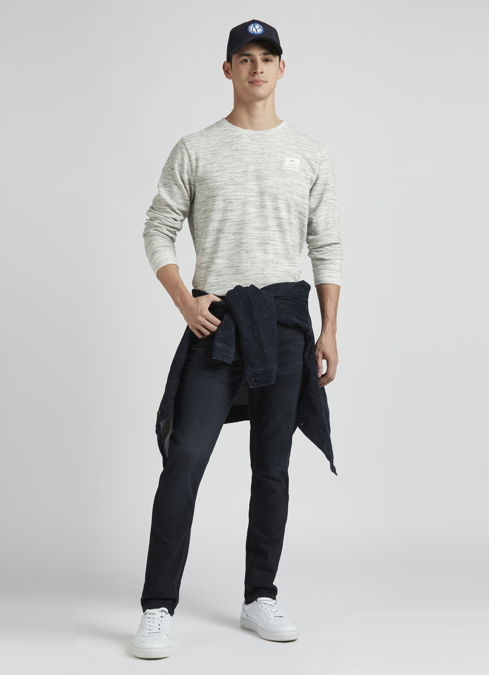 Ecru Full Sleeve Ottoman Sweatshirt, , large image number 5